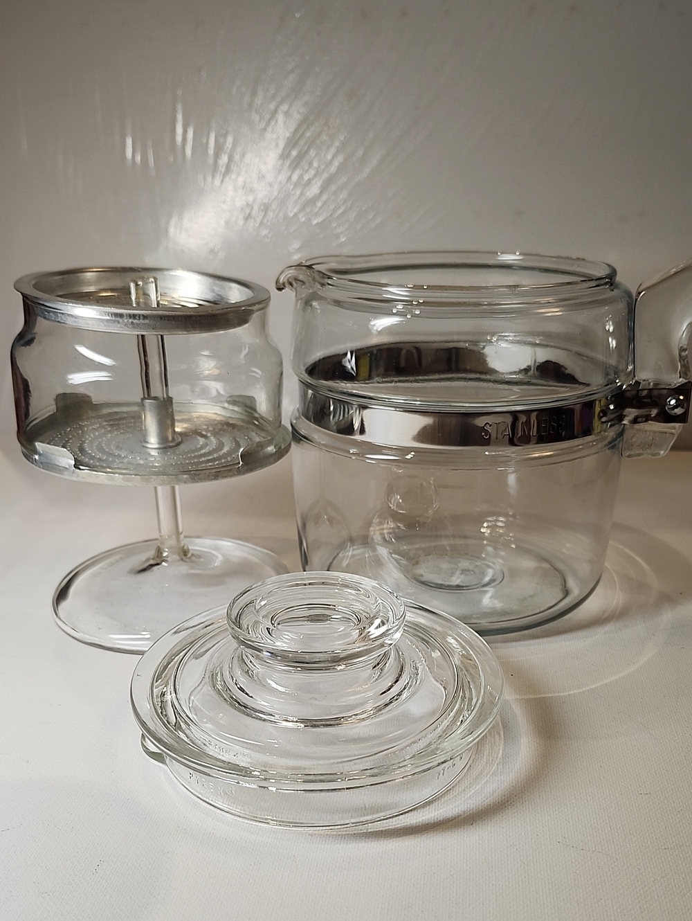 Vintage Pyrex 7754b Flamware Percolator 4cups